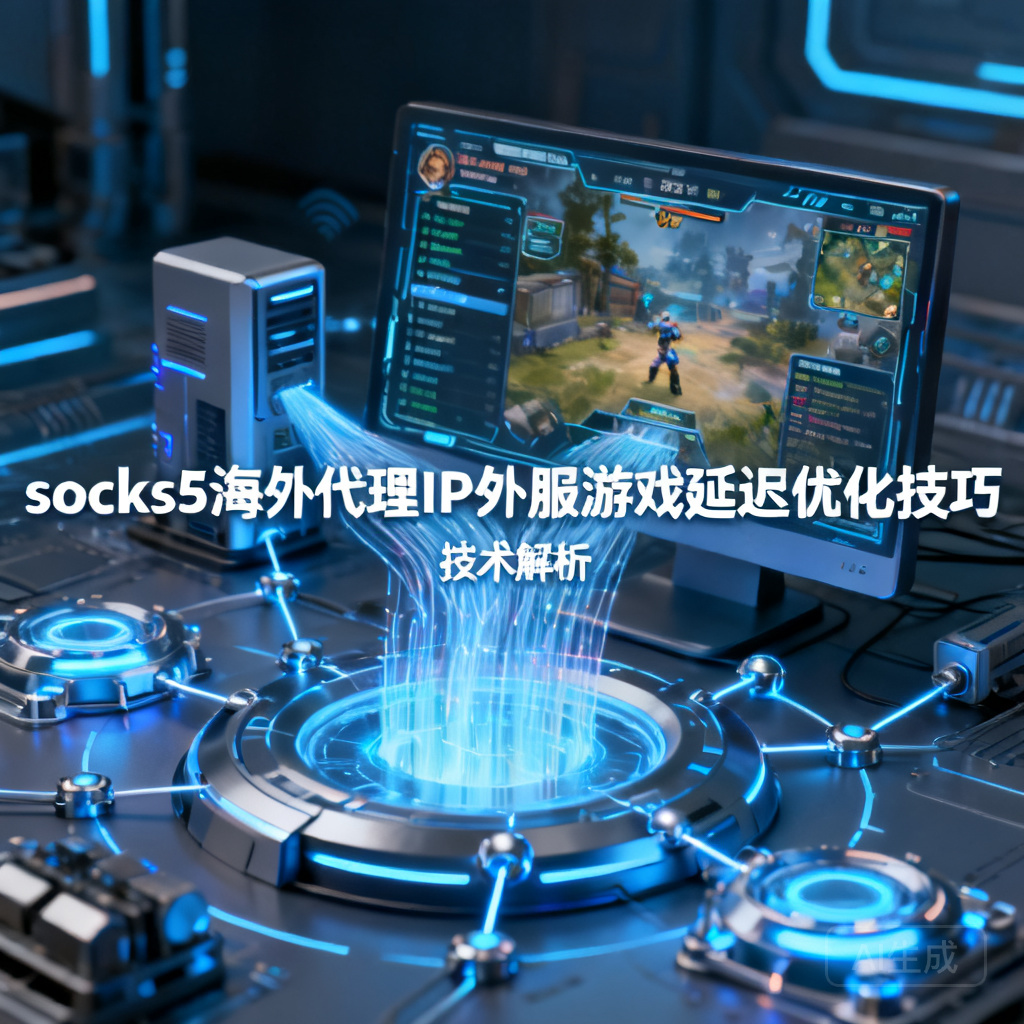 socks5海外代理IP外服游戏延迟优化技巧 